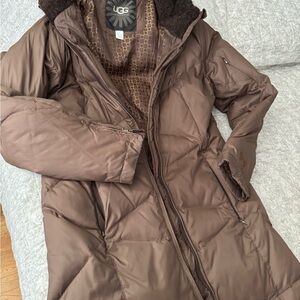 UGG Women's Chocolate Puffer Jacket